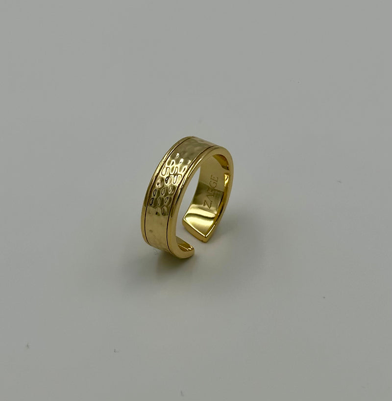 Martellata - Hammered Ring (Guld)