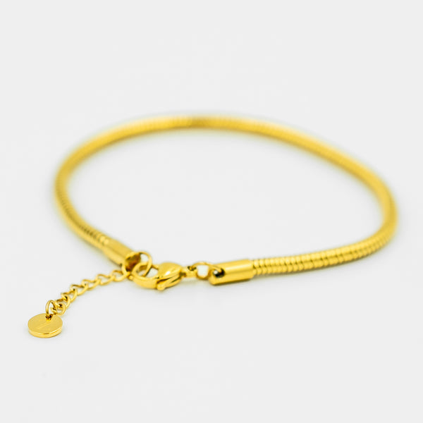 Catena - Snake Chain Armbånd (guldbelagt)