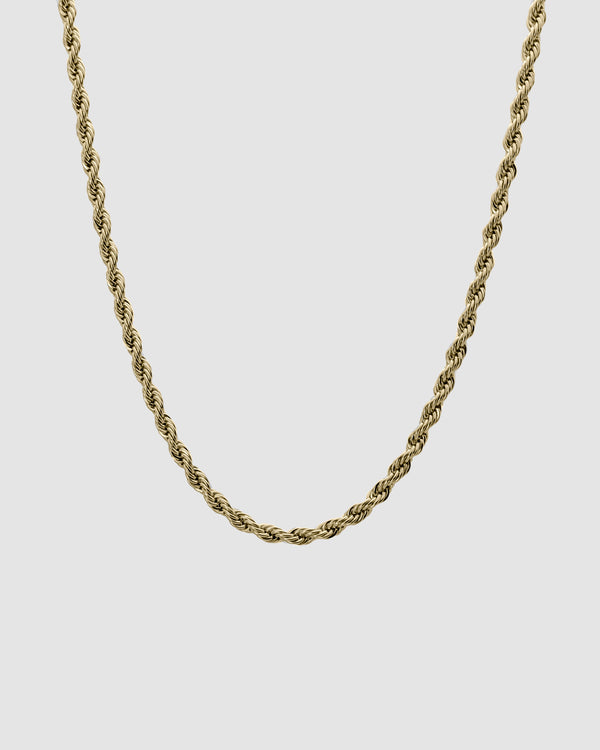 Corda - Rope Chain 4mm (Guldbelagt)